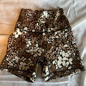 Stylish Brown and Cream Women's Shorts